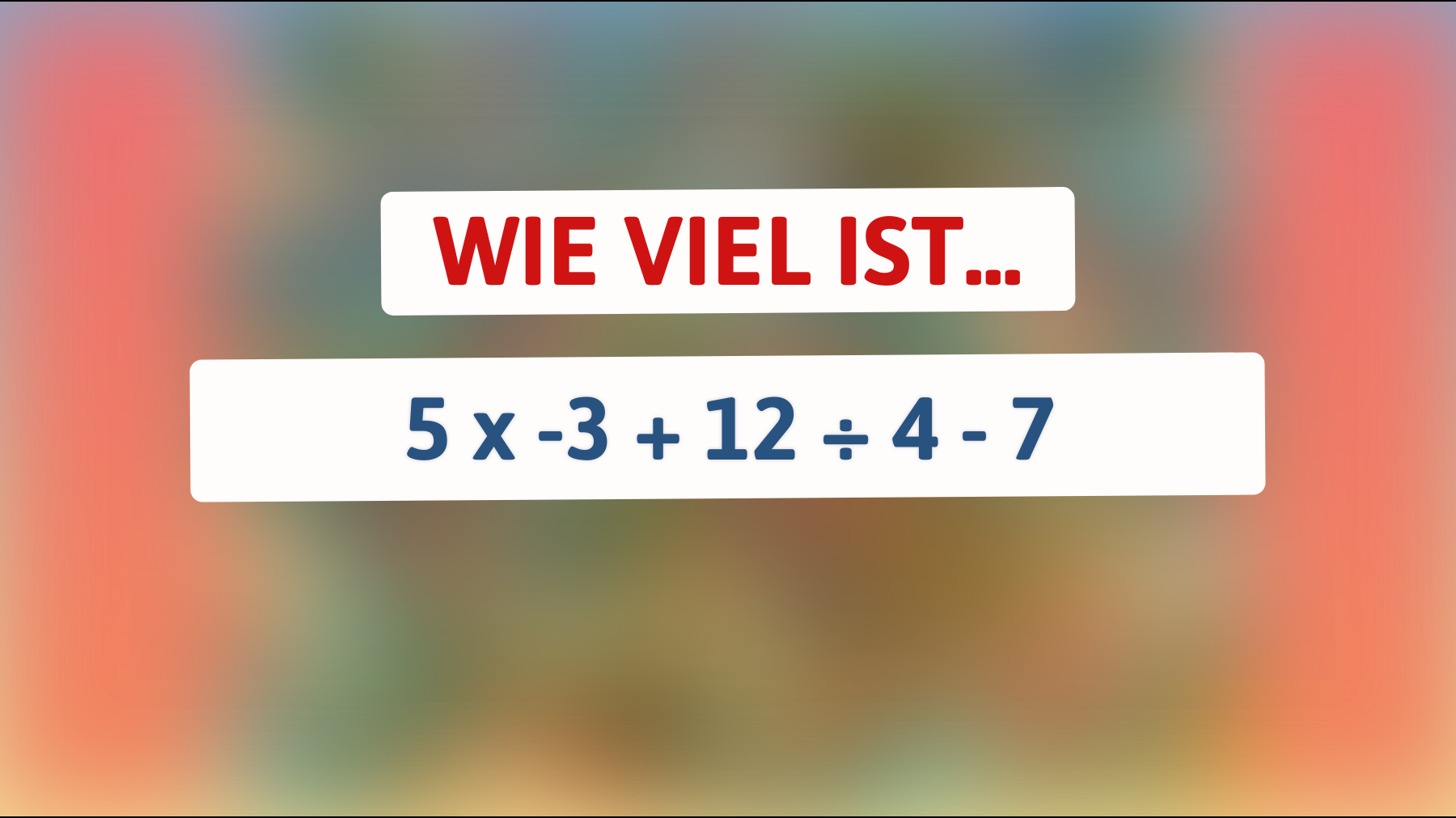 Denkst du, du bist ein Mathe-Genie? Nur die Schlauesten können dieses knifflige Rätsel knacken!"